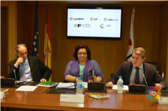 Jornada informativa de prevención del dopaje en el deporte en 2018 en la sede de LaLiga