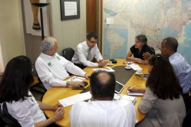 El director de la Agencia Española de Protección de la Salud en el Deporte (AEPSAD), Enrique Gómez Bastida, en diferentes reuniones de trabajo y conferencias junto con su homólogo brasileño, Marco Aurelio Klein.