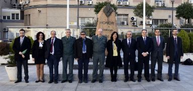 Reunión de la presidenta del CSD y de la AEPSAD, María José Rienda, con la Guardia Civil