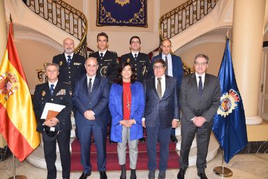 reunión presidenta CSD, AEPSAD con director general policía nacional