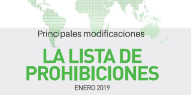 lista de sustancias y métodos prohibidos 2019