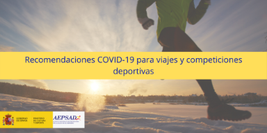 recomendaciones COVID-19 para viajes y competiciones deportivas